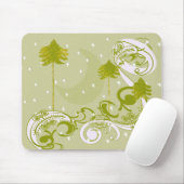 Pines mit moon-individualisierter BackGround-Farbe Mousepad (Mit Mouse)