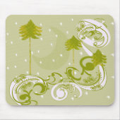 Pines mit moon-individualisierter BackGround-Farbe Mousepad (Vorne)