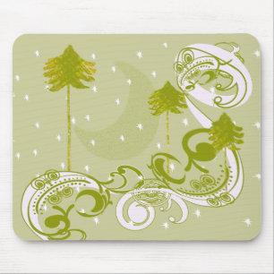 Pines mit moon-individualisierter BackGround-Farbe Mousepad