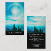 *~* Pines Mountains Sun Rainbow Blue Business Card Visitenkarte (Vorne/Hinten)