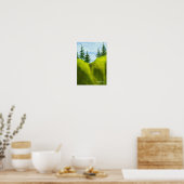 Pines on a Hill #2 Art Print Poster (Küche)