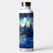 Pines Snowstorm Artistic Trinkflasche (Rechts)
