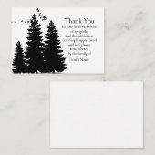 Pines Tree After Funeral Danke Karten (Vorne/Hinten)