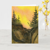 Pinescape-Grußkarte Karte (Gelbe Blume)