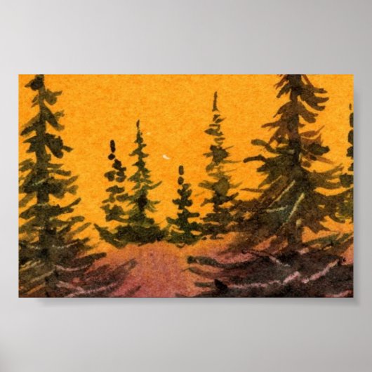 Pinescape Mini-Poster Poster (Vorne)