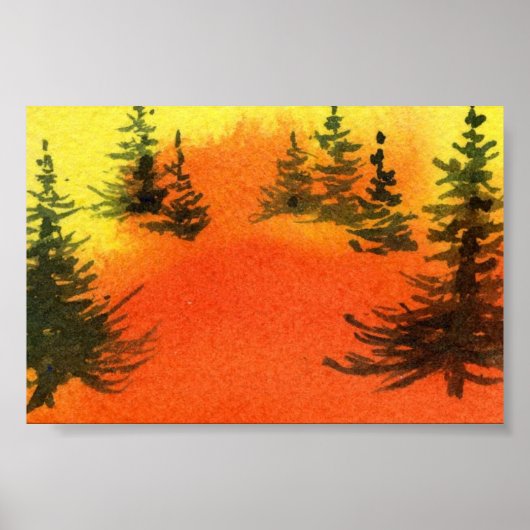 Pinescape Mini-Poster Poster (Vorne)