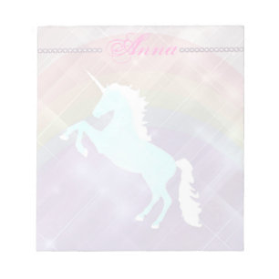 Pinetastic unicorn pink personalisieren notizblock
