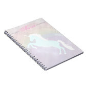 Pinetastic unicorn pink personalisieren notizblock (Rechte Seite)