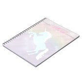 Pinetastic unicorn pink personalisieren notizblock (Linke Seite)