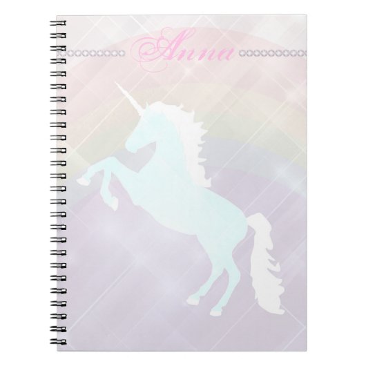 Pinetastic unicorn pink personalisieren notizblock (Vorderseite)