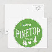Pinetop Arizona Postkarte (Vorne/Hinten)