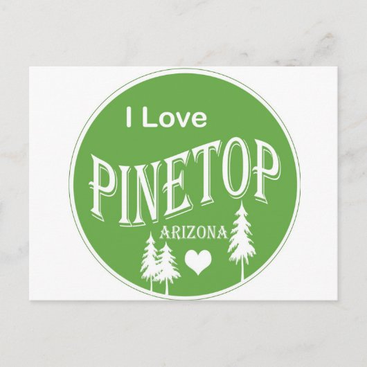 Pinetop Arizona Postkarte (Vorderseite)