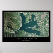Pineview Reservoir - Huntsville Utah Satellitenkar Poster (Vorne)