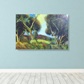 PINEWOOD IN DER Toskana Leinwanddruck (Insitu (Holzboden))