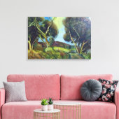 PINEWOOD IN DER Toskana Leinwanddruck (Insitu (Wohnzimmer))