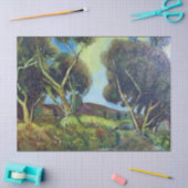 PINEWOOD IN DER TUSKANISCHEN LANDSCHAFT SEIDENPAPIER (Basteln)