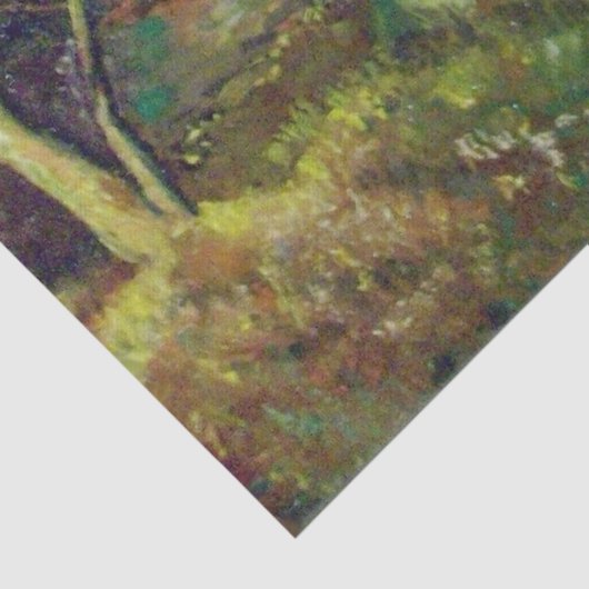 PINEWOOD IN DER TUSKANISCHEN LANDSCHAFT SEIDENPAPIER (Detail)