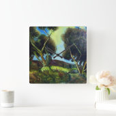 PINEWOOD QUADRATISCHE WANDUHR (Zuhause)