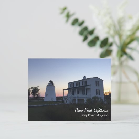 Piney Point Lighthouse Postcard Postkarte (Stehend Vorderseite)