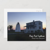 Piney Point Lighthouse Postcard Postkarte (Vorne/Hinten)