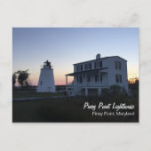 Piney Point Lighthouse Postcard Postkarte (Vorderseite)