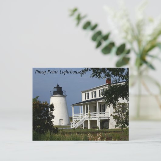 Piney Point Lighthouse Postkarte (Stehend Vorderseite)