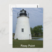 Piney Point Lighthouse Postkarte (Vorne/Hinten)
