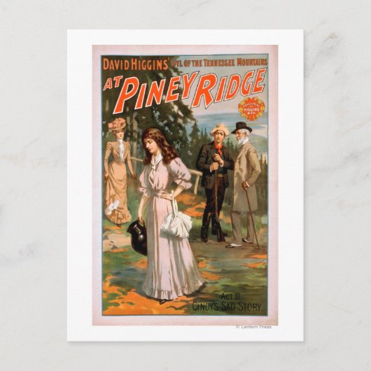 Piney Ridge "Idyl of the Tennessee Mountains" Postkarte (Vorderseite)