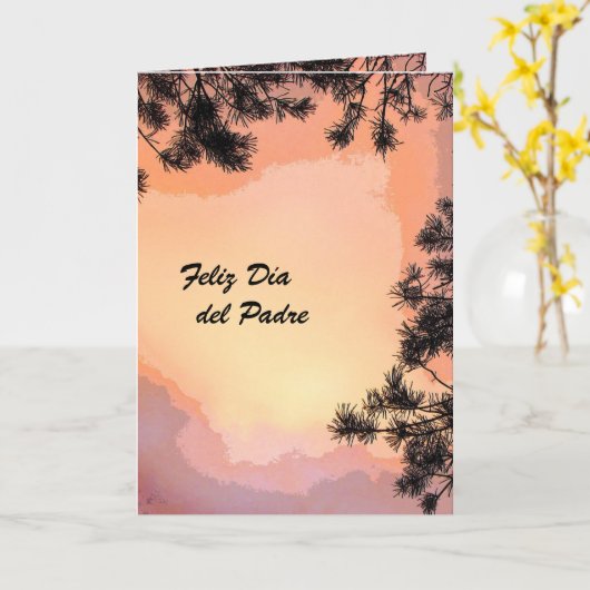Piney Sunset Dia Del Padre Karte (Gelbe Blume)