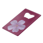 Pineywood Geranium #1 Geldbeutel Flaschenöffner (Rückseite Schrägansicht)