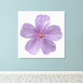 Pineywood Geranium #1 Leinwanddruck (Insitu (Holzboden))