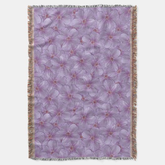 Pineywood Geranium Nahtloses Muster Decke (Vorderseite Vertikal)