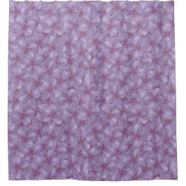 Pineywood Geranium Nahtloses Muster Duschvorhang