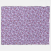 Pineywood Geranium Nahtloses Muster Fleecedecke (Vorderseite (Horizontal))