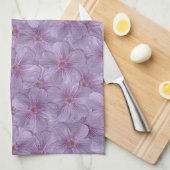 Pineywood Geranium Nahtloses Muster Geschirrtuch (Viertel Falte)