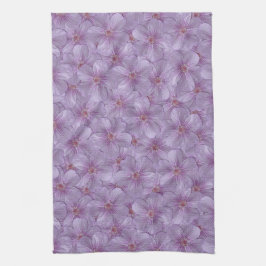 Pineywood Geranium Nahtloses Muster Geschirrtuch