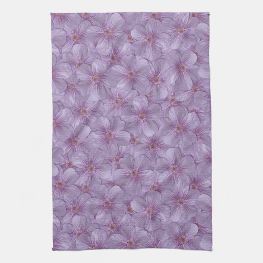 Pineywood Geranium Nahtloses Muster Geschirrtuch (Vertikal)