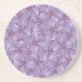 Pineywood Geranium Nahtloses Muster Getränkeuntersetzer