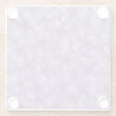 Pineywood Geranium Nahtloses Muster Glasuntersetzer (Rückseite)