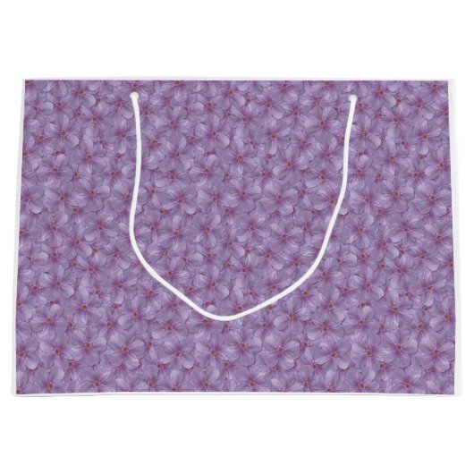 Pineywood Geranium Nahtloses Muster Große Geschenktüte (Vorderseite)