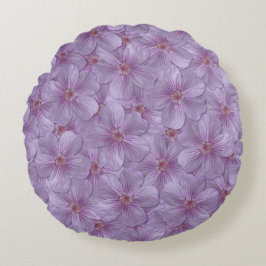 Pineywood Geranium Nahtloses Muster Rundes Kissen