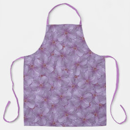 Pineywood Geranium Nahtloses Muster Schürze