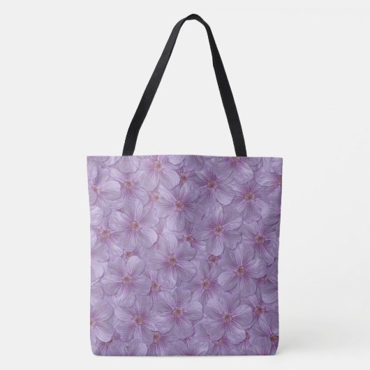 Pineywood Geranium Nahtloses Muster Tasche (Vorderseite)