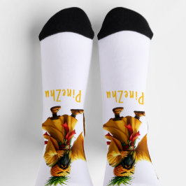 PineZhu - Ananas-Reich Socken