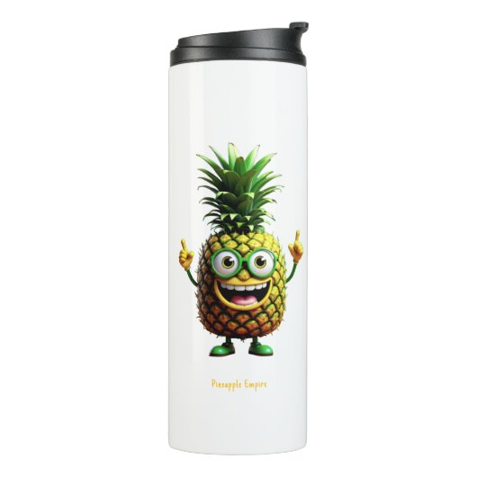 PineZhu - Ananas-Reich Thermosbecher (Nach links gedreht)