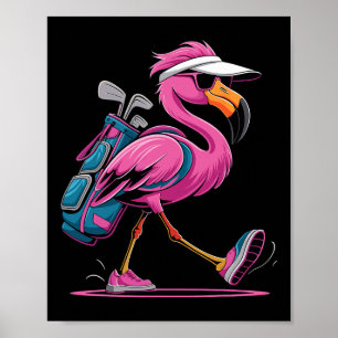 Ping Flamingo Golf Sonnenbrille Frau Damen Herren  Poster