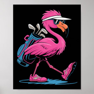Ping Flamingo Golf Sonnenbrille Frau Damen Herren  Poster