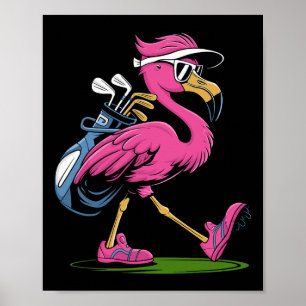Ping Flamingo Golf Sonnenbrille Frau Damen Herren Poster
