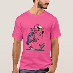 Ping Flamingo Golf Sonnenbrille Golf Liebhaber  T-Shirt