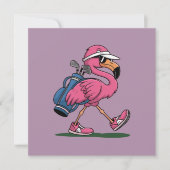 Ping Flamingo Golf Sunglasses Golf Lover  Einladung (Vorderseite)